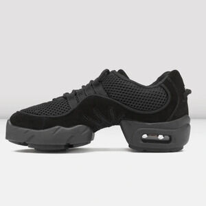 Bloch Adult size 5 US Boost Mesh Split Sole Dance Sneakers Black SO538L Hip‎ Hop